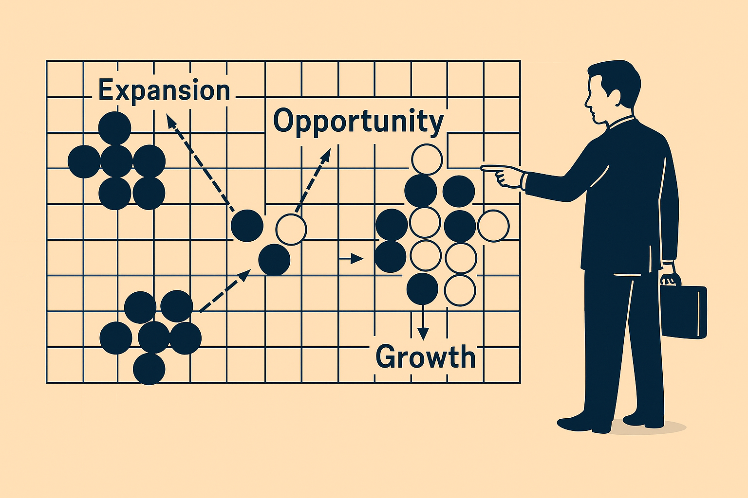 Go: A game of territorial influence