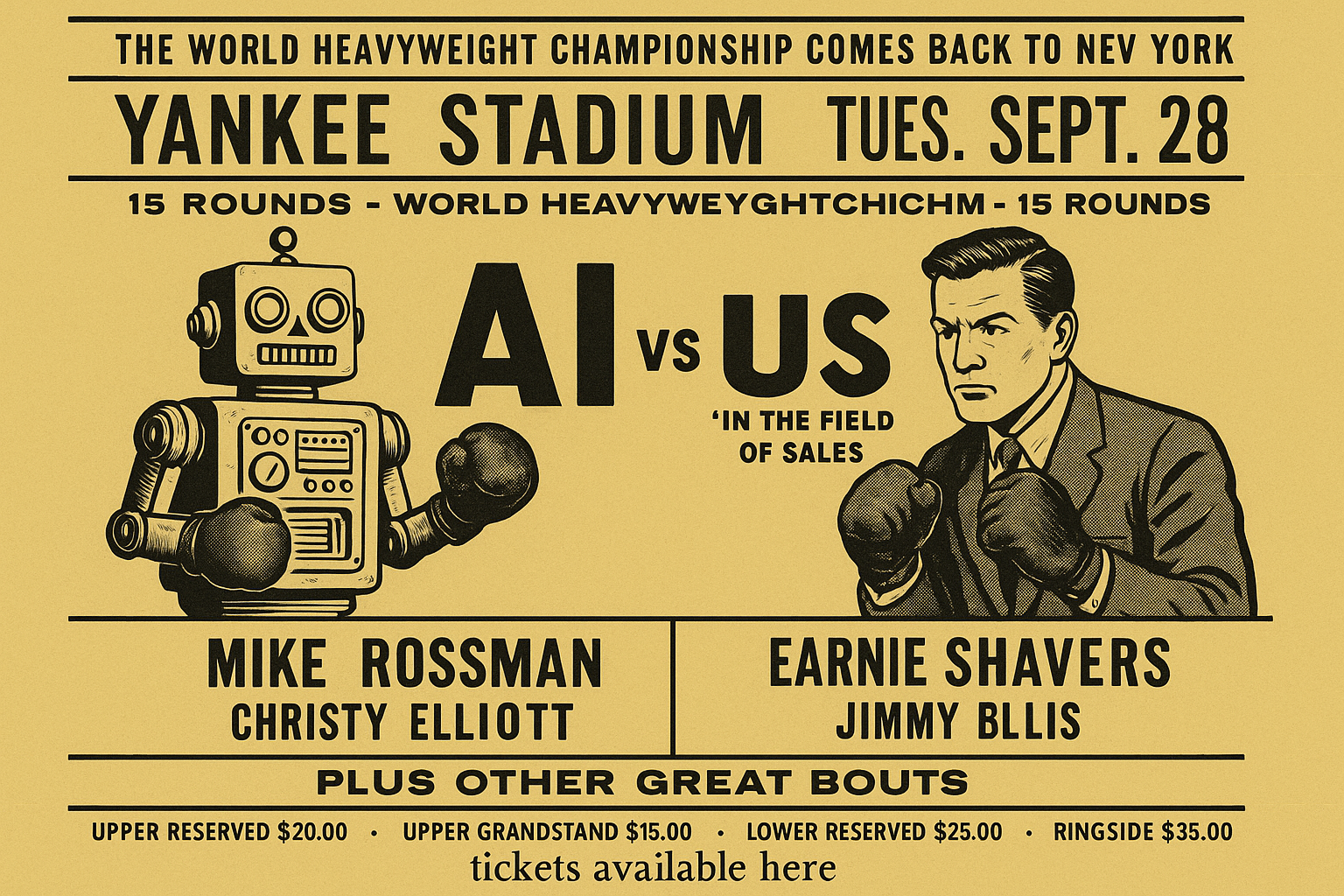 AI vs Us (ppl in Sales) – Round I ?